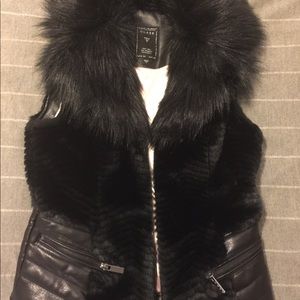 Fur vest by Guess